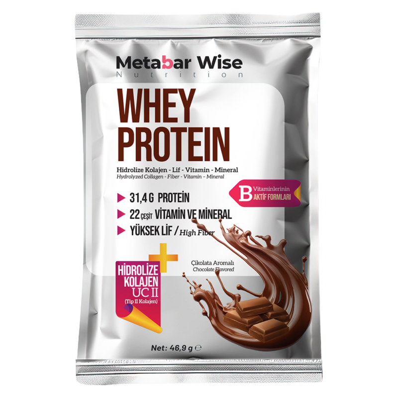 Metabar Wise Whey Protein - Çikolata Aromalı Saşe