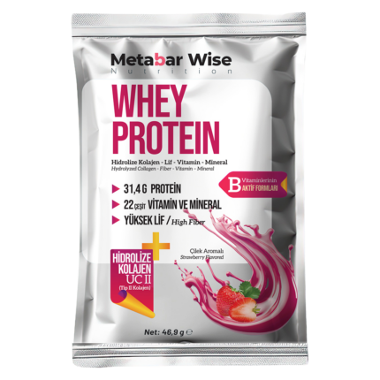 Metabar Wise Whey Protein - Çilek Aromalı Saşe