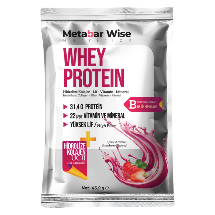 Metabar Wise Whey Protein - Çilek Aromalı Saşe