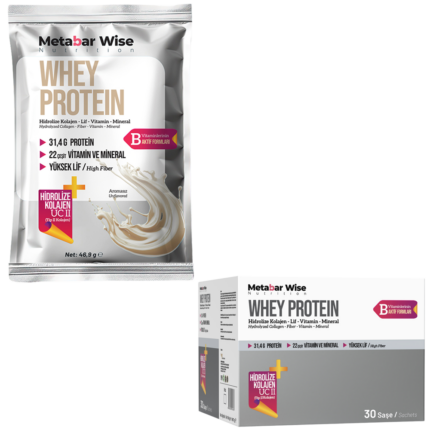 Metabar Wise Whey Protein - Aromasız Saşe - 30'lu Kutu