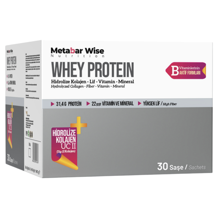 Metabar Wise Whey Protein Saşe 30'lu Kutu