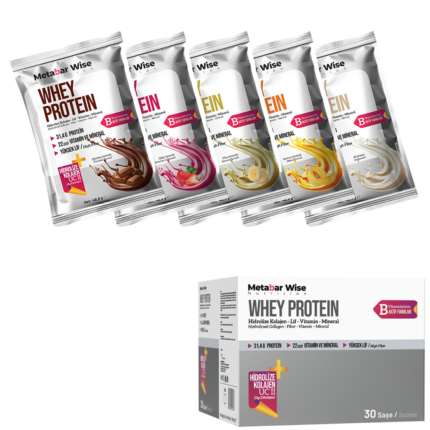 Metabar Wise Whey Protein - Mix - 30'lu Kutu